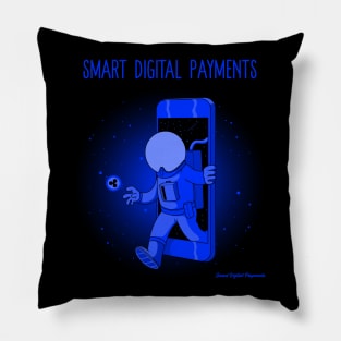 Smart Digital Payments Astronaut Cell Phone Pillow