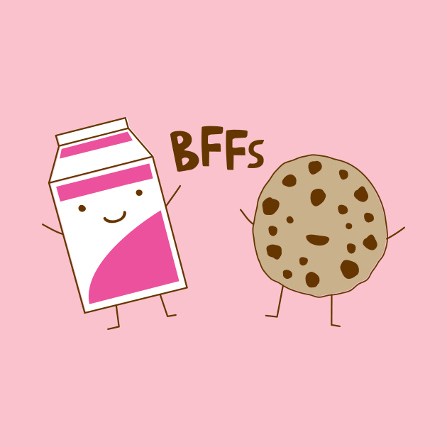 Bffs Milk and Cookie by toddgoldmanart