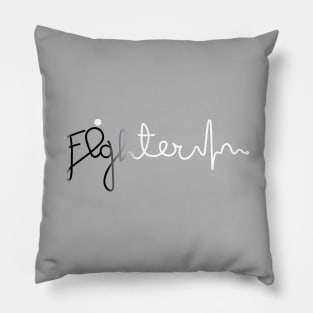 Fighter- Melanoma Cancer Gifts Melanoma Cancer Awareness Pillow