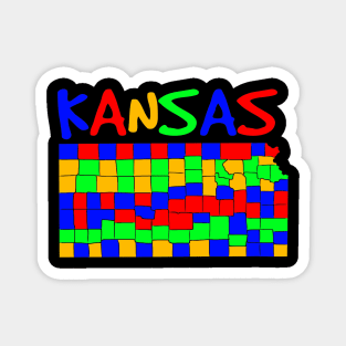 USA state: Kansas Magnet