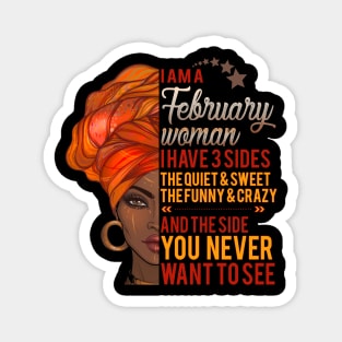 I'm A February Woman - Girls Women Aquarius Birthday Gifts Magnet