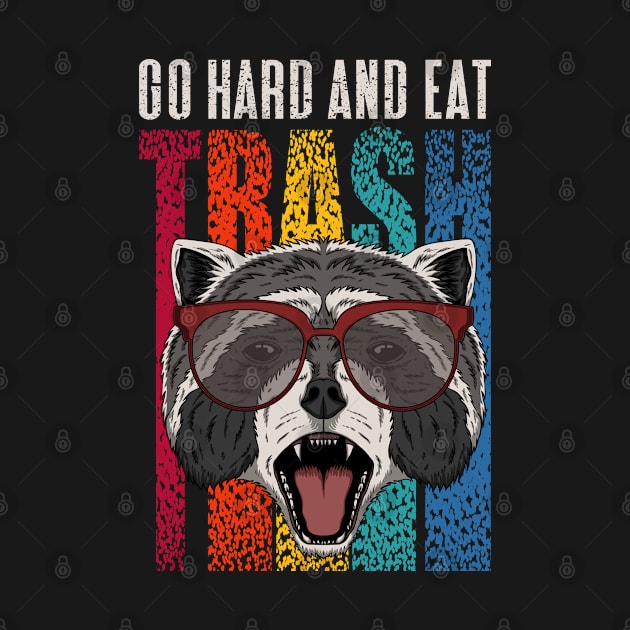 Eat Trash Raccoon Possum Animal Garbage Funny Fun by mkar