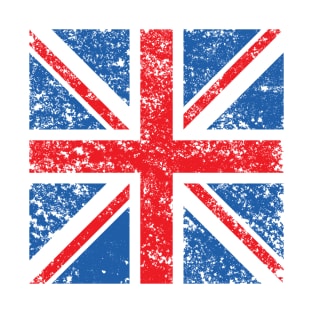 Distressed Union Flag Square T-Shirt