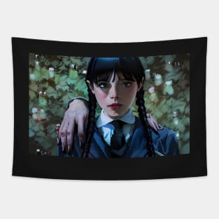 Wednesday Addams Portrait 5 Tapestry