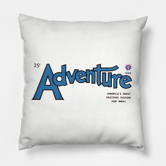 Adventure Magazine Pillow by MindsparkCreative