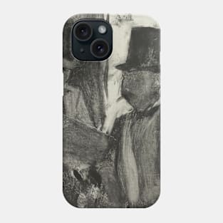 The Two Connoisseurs by Edgar Degas Phone Case