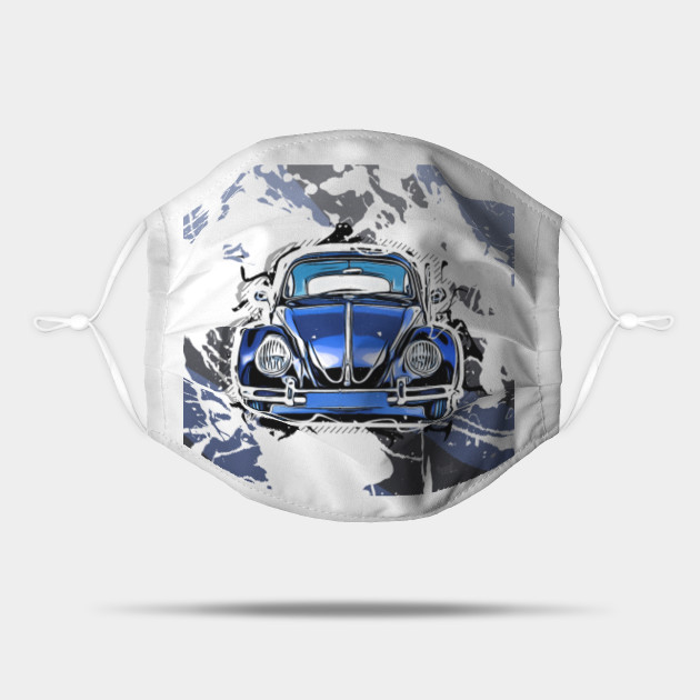Cartoon Vw Beetle Volkswagen Beetle Mask Teepublic
