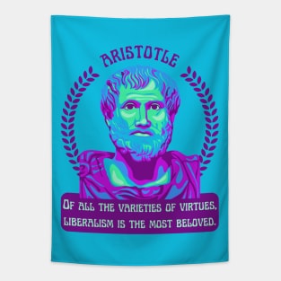 Aristotle Portrait and Quote Tapestry