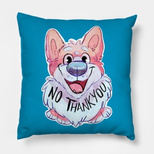 No Thank You- Corgi Pillow