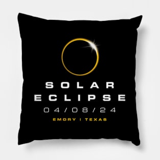 Wos 2024 Emory Texas Solar Eclipse Pillow