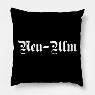 Neu-Ulm written with gothic font Pillow