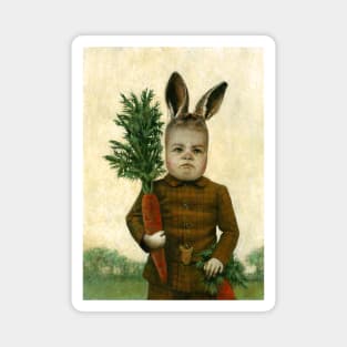 Victorian Rabbit Boy Magnet