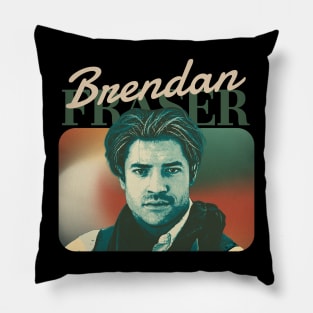 brendan fraser vintage Pillow