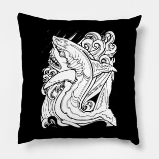 COLOR YOUR OWN TEE Big Shark Pillow