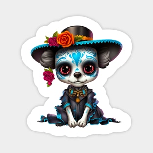 Dia de los Muertos Dog #4 Magnet