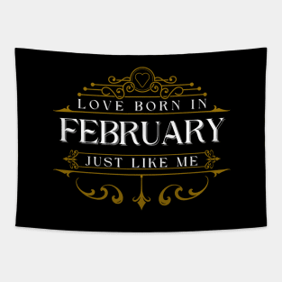 Born in february Tapestry