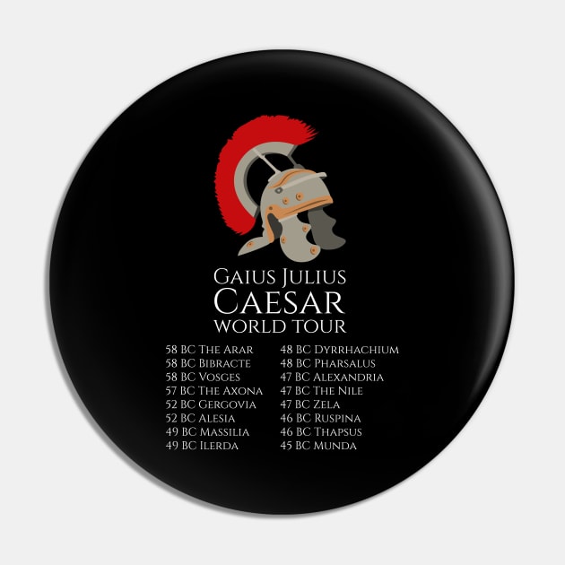 Gaius Julius Caesar - Legion Helmet - Ancient Roman History Pin by Styr Designs