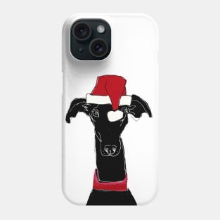 greyhound christmas Phone Case