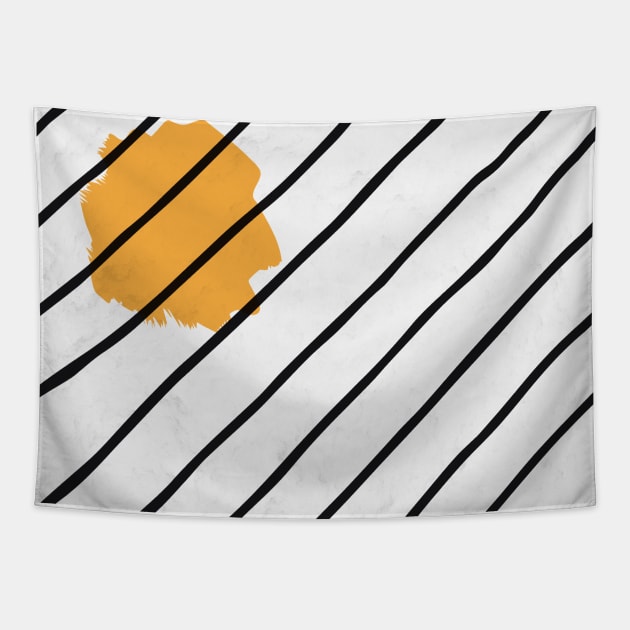 Sun Lines Black in Pattern Tapestry by Tobe_Fonseca