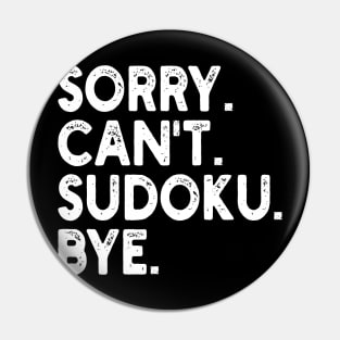 sorry can't sudoku bye Pin