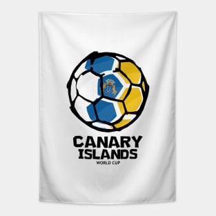 Canary Islands Football Country Flag Tapestry