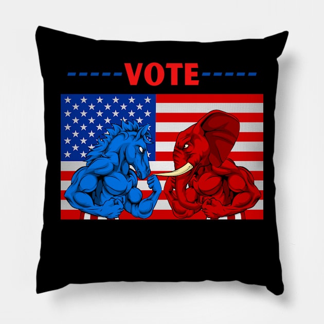 Keep calm and go vote Pillow by Boga