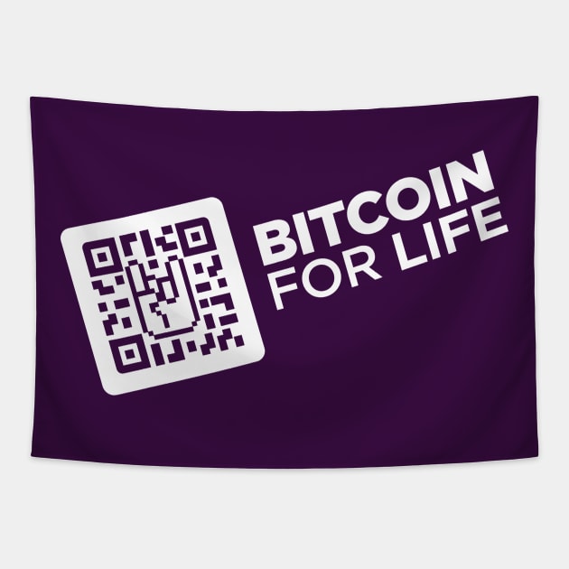 Bitcoin for Life! Tapestry by Satoshi Symbol