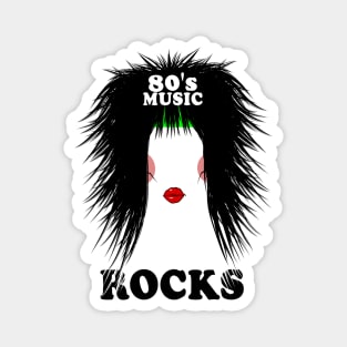 80s Music Rocks Magnet