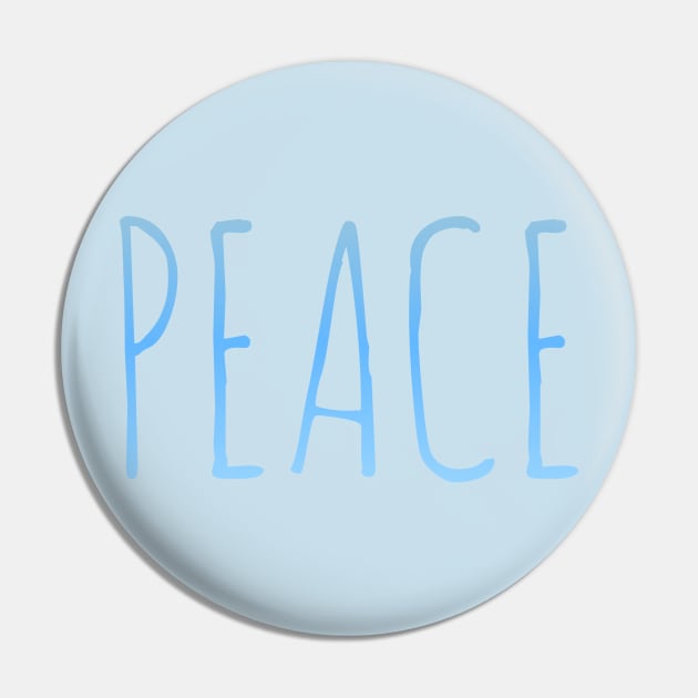 Peace Pin by Coreoceanart