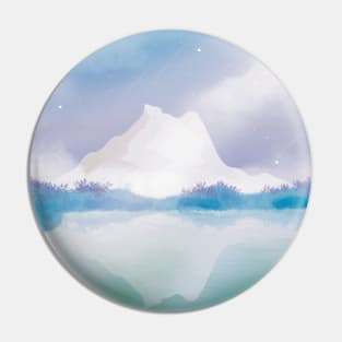 Beautiful Blue Snow Mountain Pin