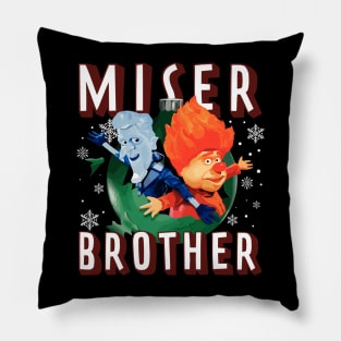 Miser Brothers Christmas Pillow