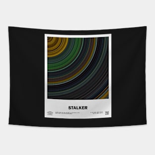 minimal_Stalker Abstract Circular Art Movie Tapestry