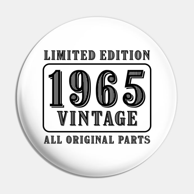 All original parts vintage 1965 limited edition birthday Pin by colorsplash