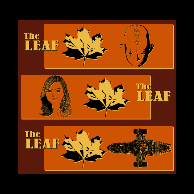 THE LEAF,THE LEAF AND THE LEAF by KARMADESIGNER T-SHIRT SHOP