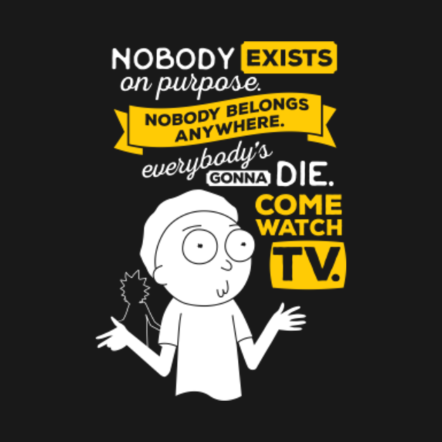 nobody exists on purpose shirt