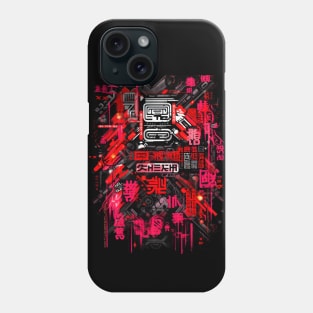 techno pattern Phone Case