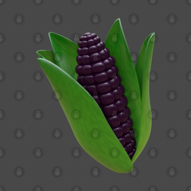 Juicy Purple Corn (3D) by SilentNoiseArt