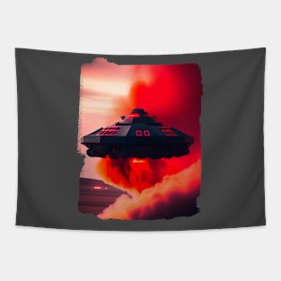 Ufo sighting from a military fighter plane United States Tapestry