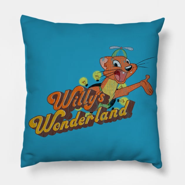 Vintage Willys Wonderland Pillow by OniSide