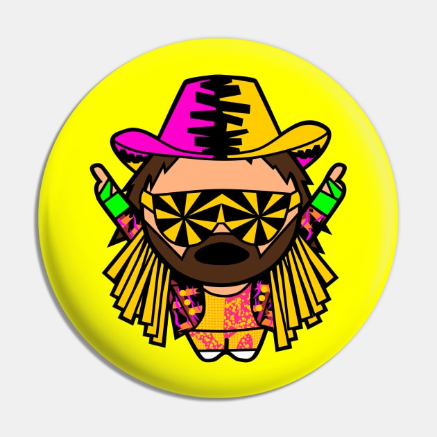 Cute, but Macho Pin by Smol Might Designs