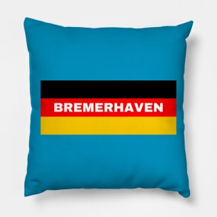 Bremerhaven City in German Flag Pillow