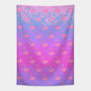 Flirty Pink Flamingos Tapestry