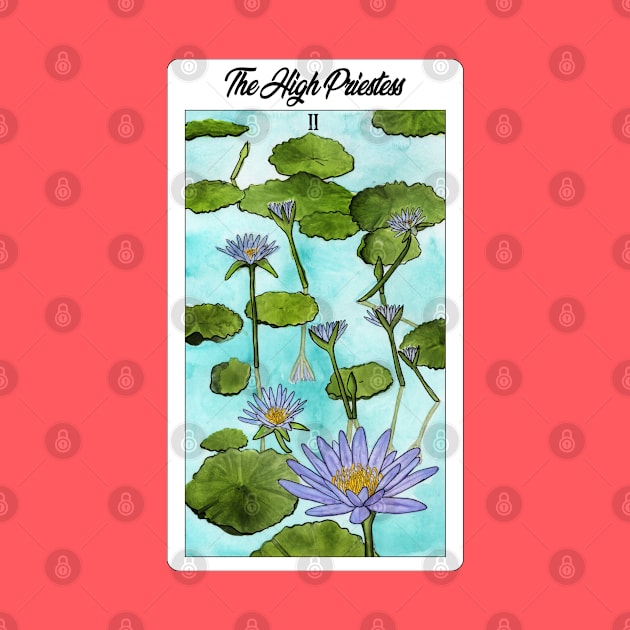 The High Priestess Lotus Card by Heather Dorsch Creations