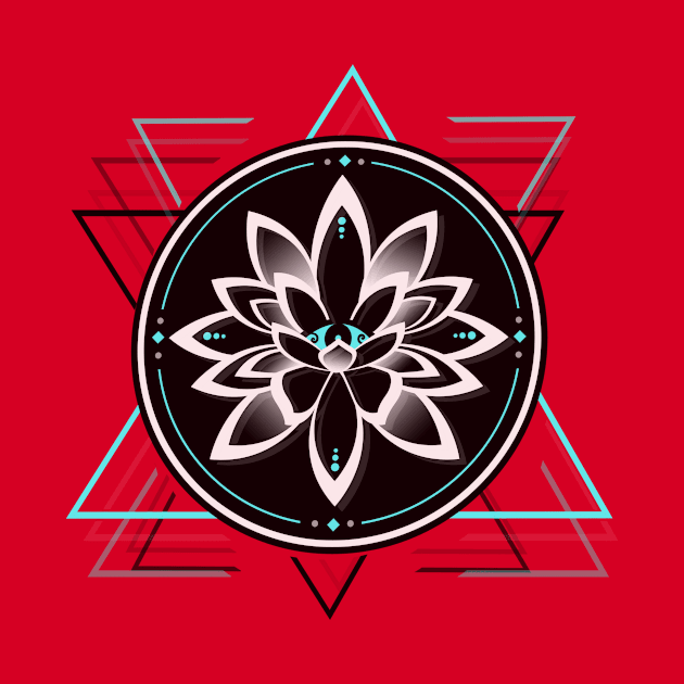 Geometrical Lotus Symbol - Eye by MellowGroove