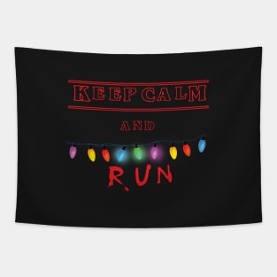 Keep calm and RUN Tapestry