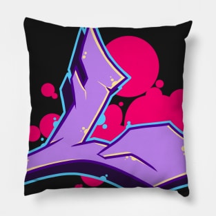 Letter L - Graffiti Street Art Style Pillow