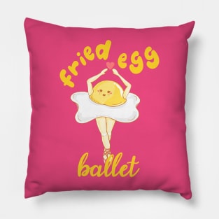 Fried Egg Ballet Pillow