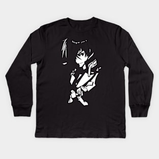 The Misfit of Demon King Academy II Maou Gakuin no Futekigousha Cool Black  and White Silhouette Anime Characters : Anos Voldigoad with His Japanese  Name in Kanji (Transparent) Kids T-Shirt for Sale