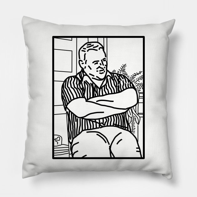 Minimal Irish Uncle Matt Meme Pillow by ellenhenryart