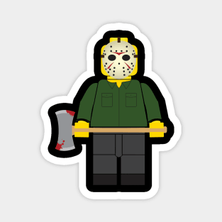 Jason Voorhees Brick Guy Magnet